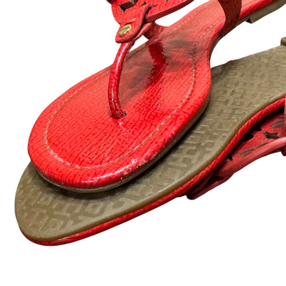 Tory Burch Miller Red Patent Leather Size 8 - Picture 9 of 10